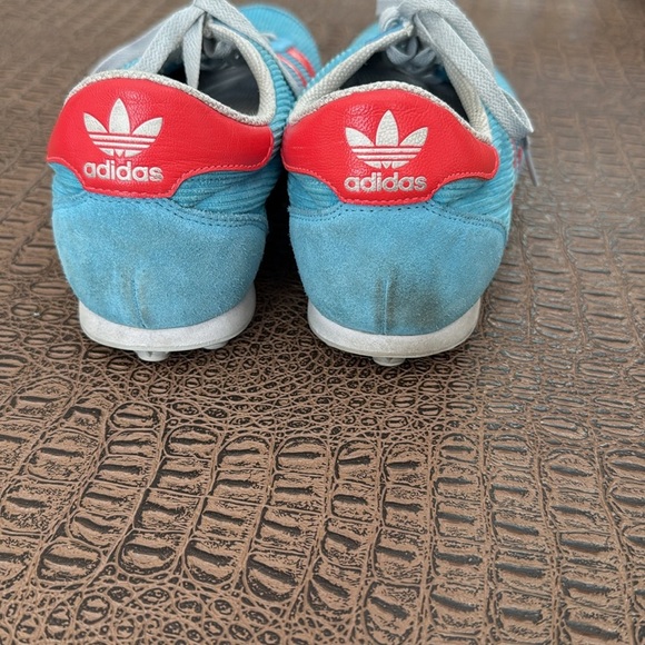 Adidas Originals Arrow Blue Red Sneakers 8 US Men’s Vintage Corduroy Low Top - Picture 6 of 13